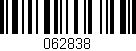 Código de barras (EAN, GTIN, SKU, ISBN): '062838'