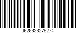 Código de barras (EAN, GTIN, SKU, ISBN): '0628636275274'