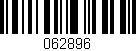 Código de barras (EAN, GTIN, SKU, ISBN): '062896'