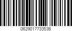 Código de barras (EAN, GTIN, SKU, ISBN): '0629017733536'