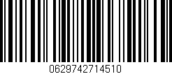 Código de barras (EAN, GTIN, SKU, ISBN): '0629742714510'
