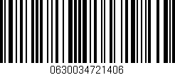 Código de barras (EAN, GTIN, SKU, ISBN): '0630034721406'