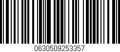 Código de barras (EAN, GTIN, SKU, ISBN): '0630509253357'