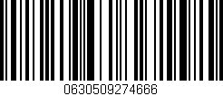 Código de barras (EAN, GTIN, SKU, ISBN): '0630509274666'