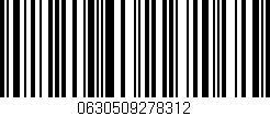 Código de barras (EAN, GTIN, SKU, ISBN): '0630509278312'