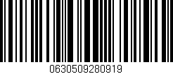 Código de barras (EAN, GTIN, SKU, ISBN): '0630509280919'