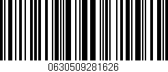 Código de barras (EAN, GTIN, SKU, ISBN): '0630509281626'