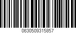 Código de barras (EAN, GTIN, SKU, ISBN): '0630509315857'