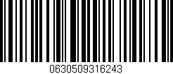 Código de barras (EAN, GTIN, SKU, ISBN): '0630509316243'