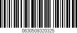 Código de barras (EAN, GTIN, SKU, ISBN): '0630509320325'
