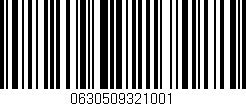 Código de barras (EAN, GTIN, SKU, ISBN): '0630509321001'