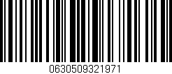 Código de barras (EAN, GTIN, SKU, ISBN): '0630509321971'