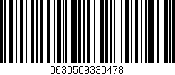 Código de barras (EAN, GTIN, SKU, ISBN): '0630509330478'