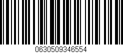 Código de barras (EAN, GTIN, SKU, ISBN): '0630509346554'