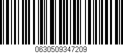Código de barras (EAN, GTIN, SKU, ISBN): '0630509347209'