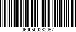 Código de barras (EAN, GTIN, SKU, ISBN): '0630509363957'