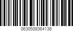 Código de barras (EAN, GTIN, SKU, ISBN): '0630509364138'