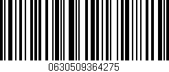 Código de barras (EAN, GTIN, SKU, ISBN): '0630509364275'