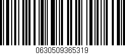 Código de barras (EAN, GTIN, SKU, ISBN): '0630509365319'