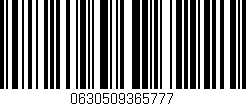 Código de barras (EAN, GTIN, SKU, ISBN): '0630509365777'
