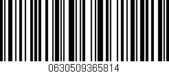 Código de barras (EAN, GTIN, SKU, ISBN): '0630509365814'
