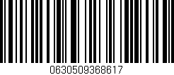 Código de barras (EAN, GTIN, SKU, ISBN): '0630509368617'