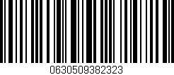 Código de barras (EAN, GTIN, SKU, ISBN): '0630509382323'