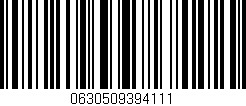 Código de barras (EAN, GTIN, SKU, ISBN): '0630509394111'