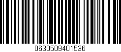 Código de barras (EAN, GTIN, SKU, ISBN): '0630509401536'