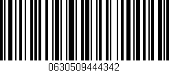 Código de barras (EAN, GTIN, SKU, ISBN): '0630509444342'