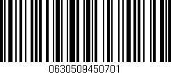 Código de barras (EAN, GTIN, SKU, ISBN): '0630509450701'