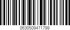 Código de barras (EAN, GTIN, SKU, ISBN): '0630509471799'