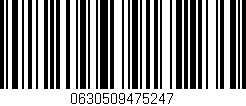 Código de barras (EAN, GTIN, SKU, ISBN): '0630509475247'