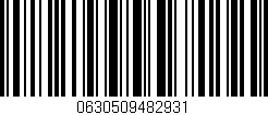 Código de barras (EAN, GTIN, SKU, ISBN): '0630509482931'