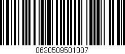 Código de barras (EAN, GTIN, SKU, ISBN): '0630509501007'