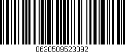 Código de barras (EAN, GTIN, SKU, ISBN): '0630509523092'