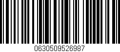 Código de barras (EAN, GTIN, SKU, ISBN): '0630509526987'