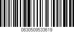 Código de barras (EAN, GTIN, SKU, ISBN): '0630509533619'
