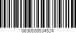 Código de barras (EAN, GTIN, SKU, ISBN): '0630509534524'