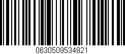 Código de barras (EAN, GTIN, SKU, ISBN): '0630509534821'