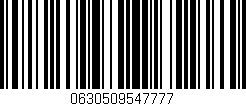 Código de barras (EAN, GTIN, SKU, ISBN): '0630509547777'