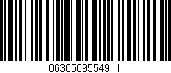 Código de barras (EAN, GTIN, SKU, ISBN): '0630509554911'
