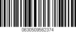 Código de barras (EAN, GTIN, SKU, ISBN): '0630509562374'