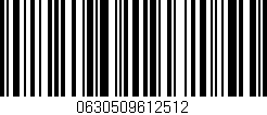 Código de barras (EAN, GTIN, SKU, ISBN): '0630509612512'