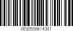 Código de barras (EAN, GTIN, SKU, ISBN): '0630509614301'