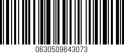 Código de barras (EAN, GTIN, SKU, ISBN): '0630509643073'