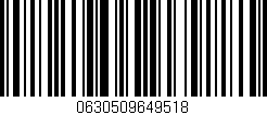 Código de barras (EAN, GTIN, SKU, ISBN): '0630509649518'