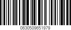 Código de barras (EAN, GTIN, SKU, ISBN): '0630509651979'