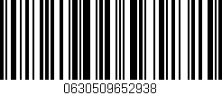 Código de barras (EAN, GTIN, SKU, ISBN): '0630509652938'