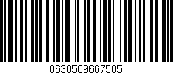 Código de barras (EAN, GTIN, SKU, ISBN): '0630509667505'